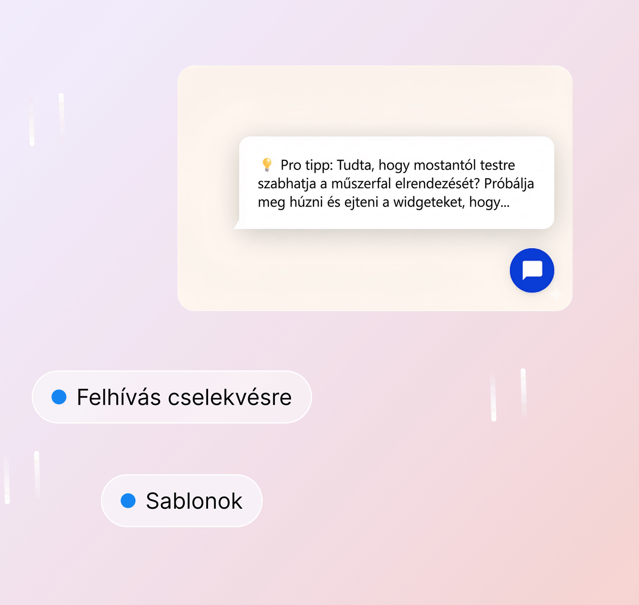 Személyre szabott üzenetek