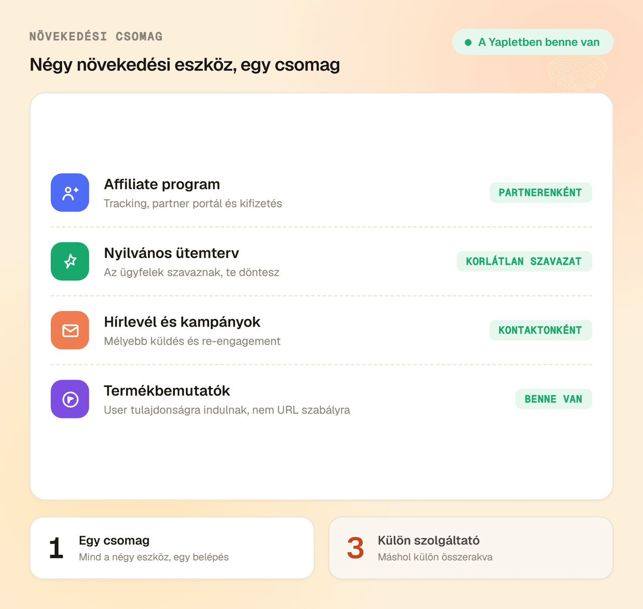 Növekedési eszközök, nem csak támogatás