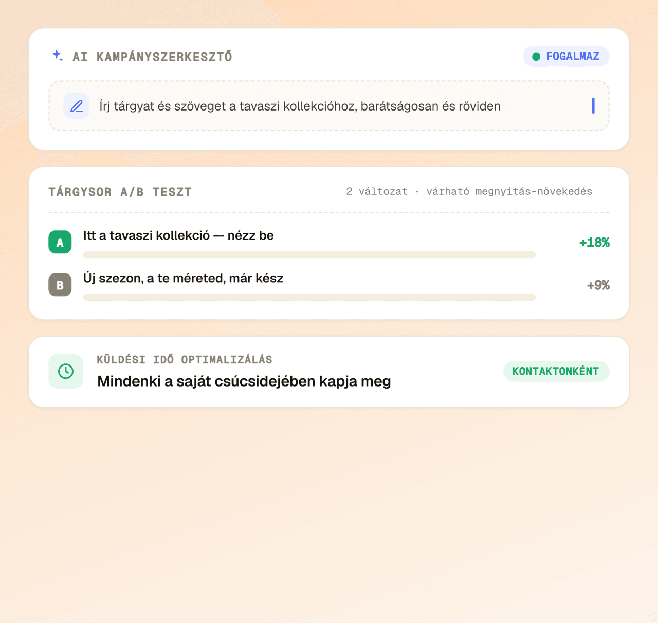 Ugyanaz a szerkesztő, kontaktadó nélkül